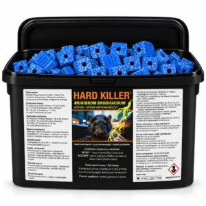 HARD KILLER® Muribrom Brodifacoum 3 kg – kostka woskowa na myszy i szczury