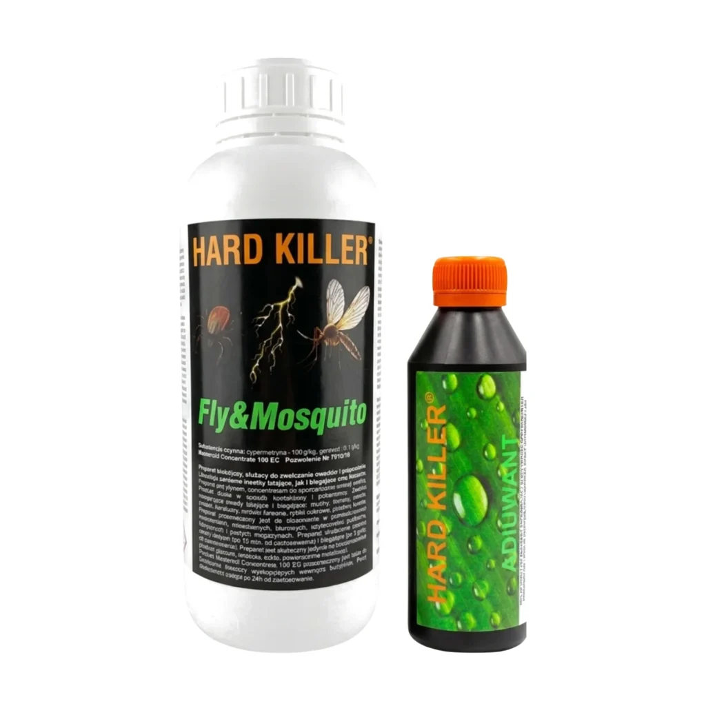 Zestaw HARD KILLER®: Fly&Mosquito 1 l + utrwalacz oprysku 250 ml