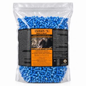 EXOGEN MAX® Brody 2.5 Pellet 3 kg – trutka na myszy i szczury, granulat z brodifakum
