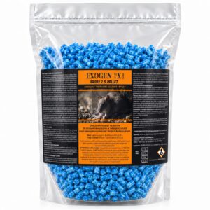 EXOGEN MAX® Brody 2.5 Pellet 5 kg – trutka na myszy i szczury, granulat z brodifakum