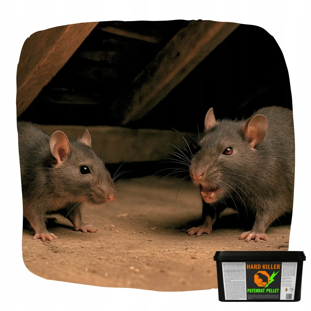 HARD KILLER® Patenrat Pellet szczury strych